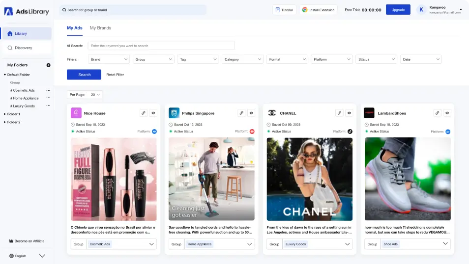 Best Ad Library Saving Tool